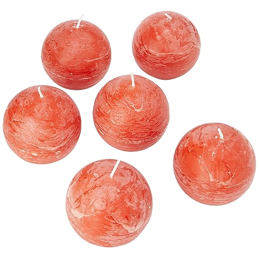 SPAAS Rustic scented ball candle ginger orange – 80 mm