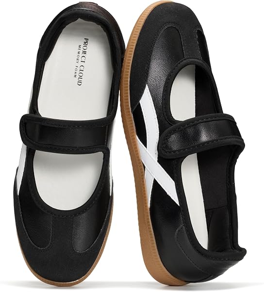 Project Cloud Comfortable Womens Shoes - Casual Trendy Mary Jane Shoes Women with Memory Foam - Lightweight & Non-Slip Fashion Sneakers for Women 2026 (Spring) - 1