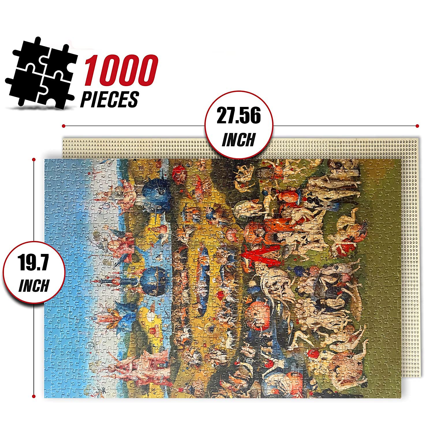 1000 Piece Puzzles for Adults-The Garden of Earthly Delights