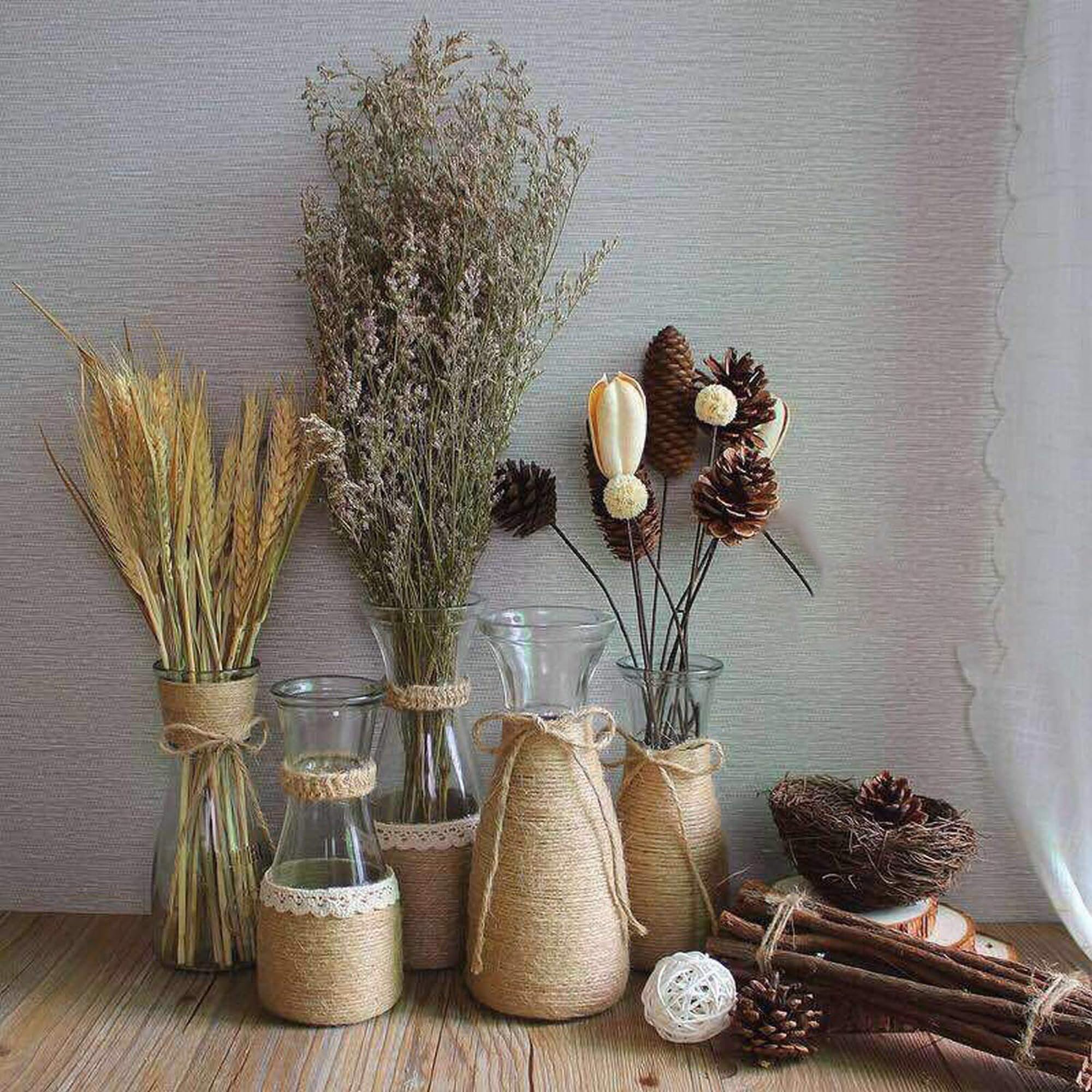 Cuerda de yute natural, cuerda de cáñamo de 328 pies de 4 mm para envolver regalos, manualidades, plantas, jardín, Navidad, manualidades, manualidades, manualidades, decoración, decoración del hogar