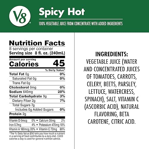 Miniatura 49 de V8 Antioxidantes Original 100% Jugo Vegetal, Botella de 46 fl oz