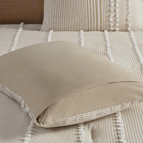 Miniatura 5 de Harbor House Juego de edredón de algodón, diseño texturizado copetudo, ropa de cama alternativa para todas las estaciones con fundas a juego,