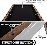 Vista 3 de Hall of Games Billiard Tables Multiple Styles, Pool Tables with Preassembled Playfields and Complete Billiard Accessory Sets, Perfect for Family