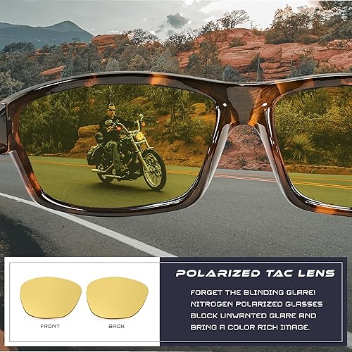 Miniatura 262 de Nitrogen - Gafas de sol deportivas polarizadas envolventes para hombre y mujer, UV400, para conducir, pescar, correr, andar en bicicleta, gafas