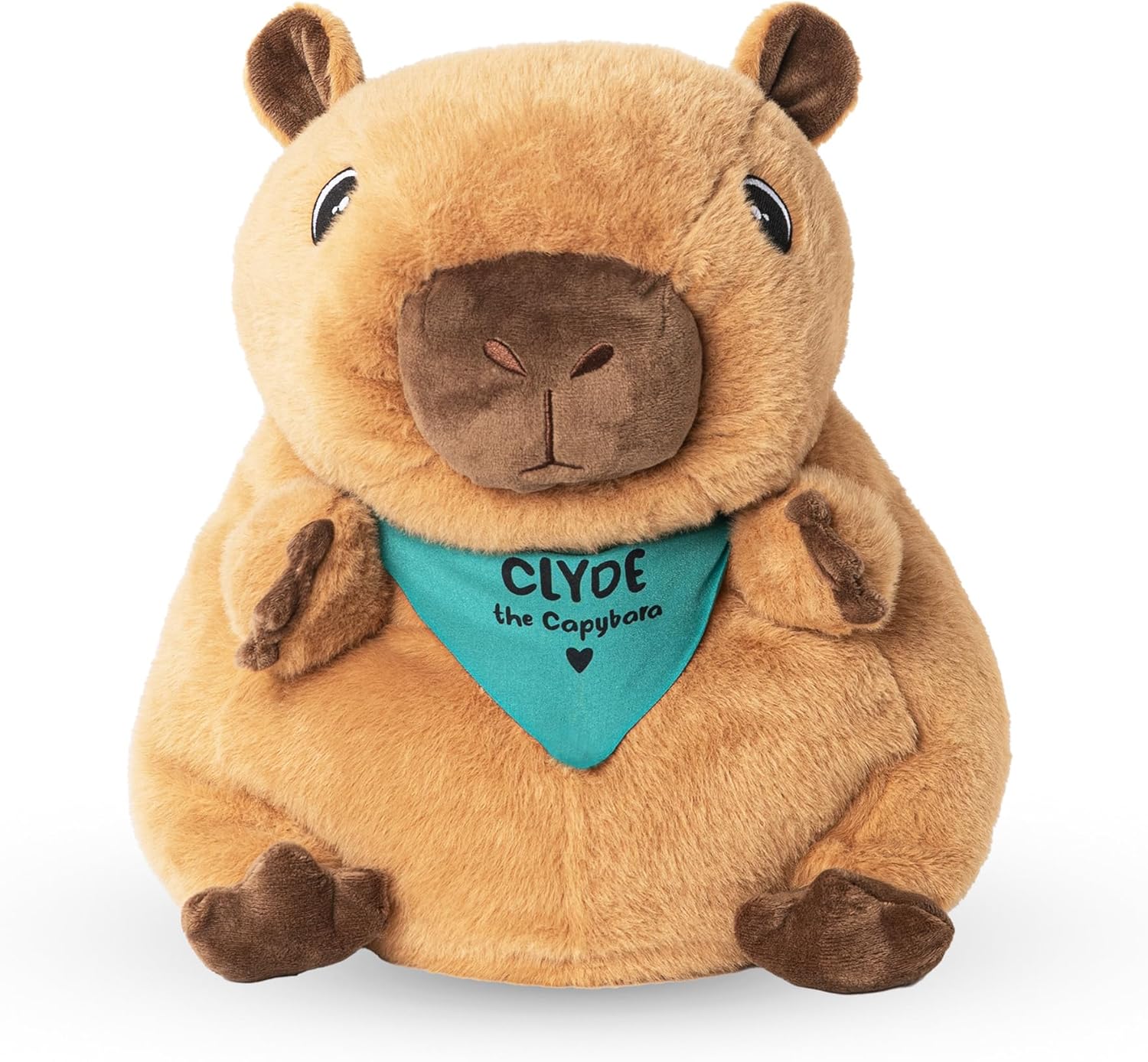 Lilly's Love Weighted Stuffed Animal, 5lb | Sensory Weighted Plush for Kids and Adults | Machine Washable Plushies w/Removable Inner | Calming Weighted Stuffed Animals for Anxiety, Clyde The Capybara