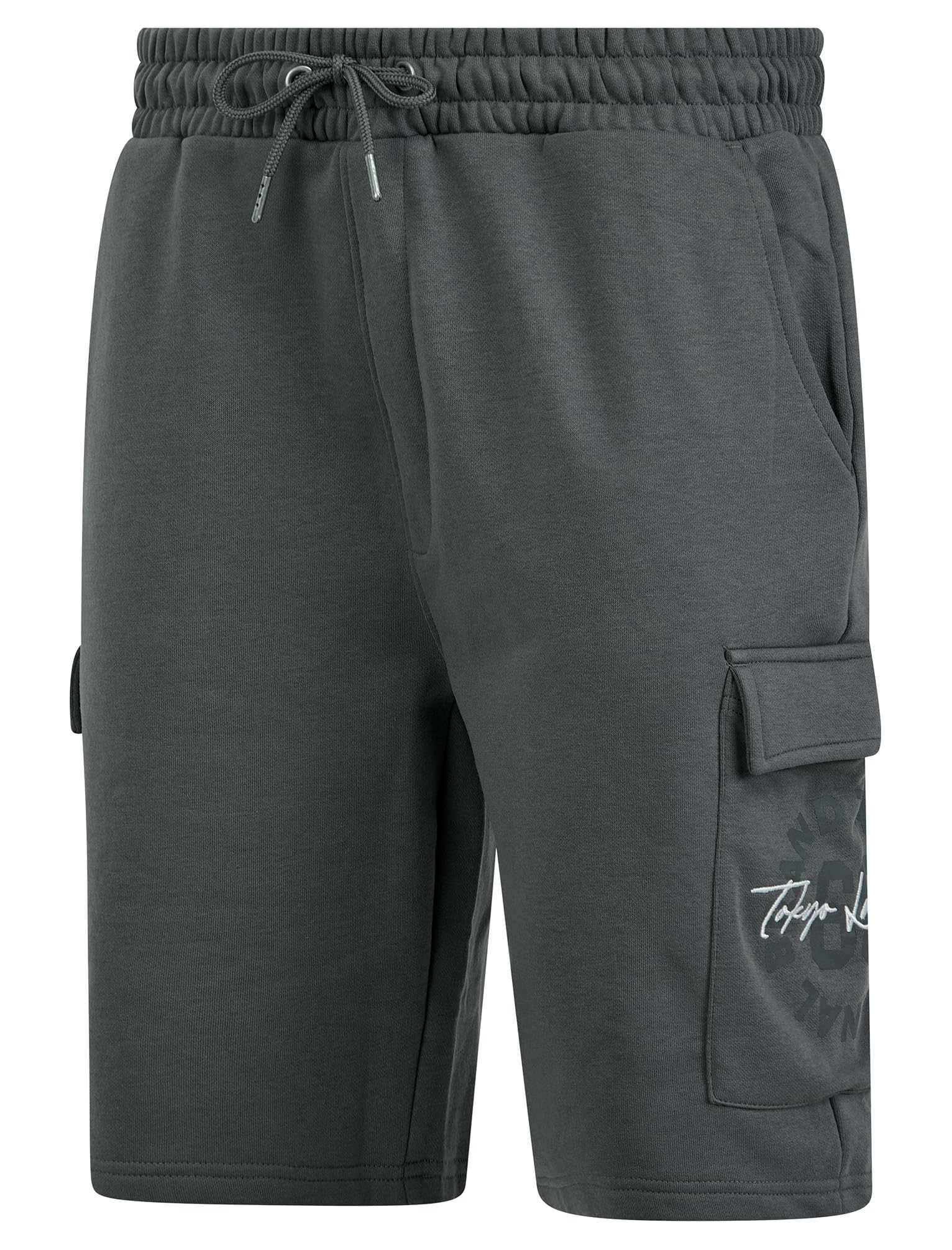 Tokyo Laundry Men's 'Carcle' Multi-Pocket Brushback Fleece Jogger Cargo Shorts