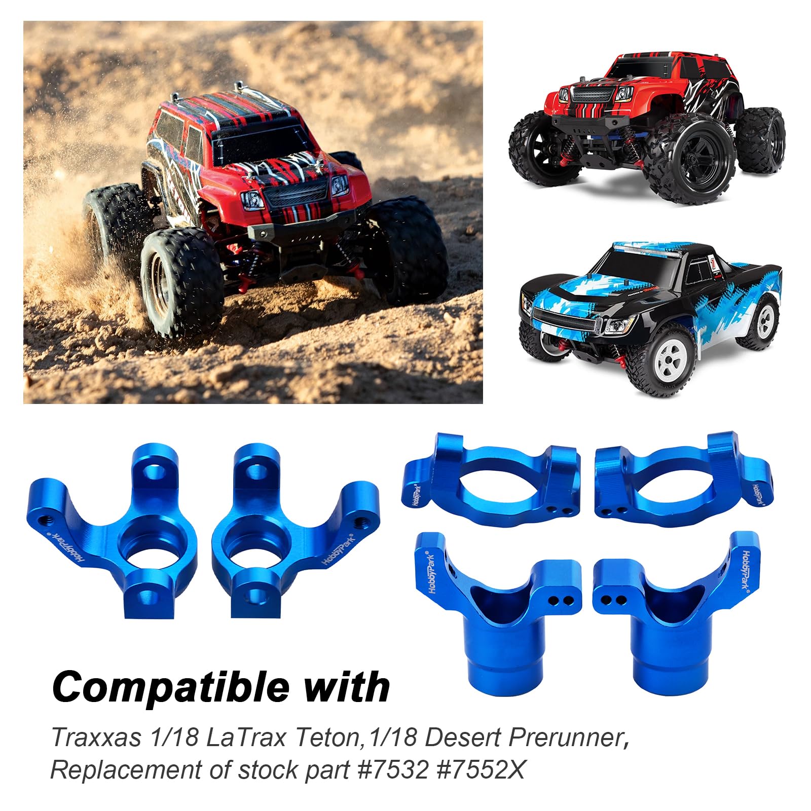 Amazon.com: Hobbypark Aluminum Caster Blocks C-Hubs Steering