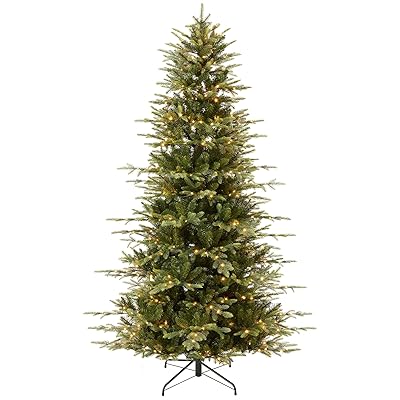 Best Choice Products 9ft Pre-Lit Artificial Aspen Slim Christmas Tree, Noble Holiday Décor w/ 3,088 Branch Tips, 2-in-1 Multicolor LED Lights, Cordless Connection, Metal Stand
