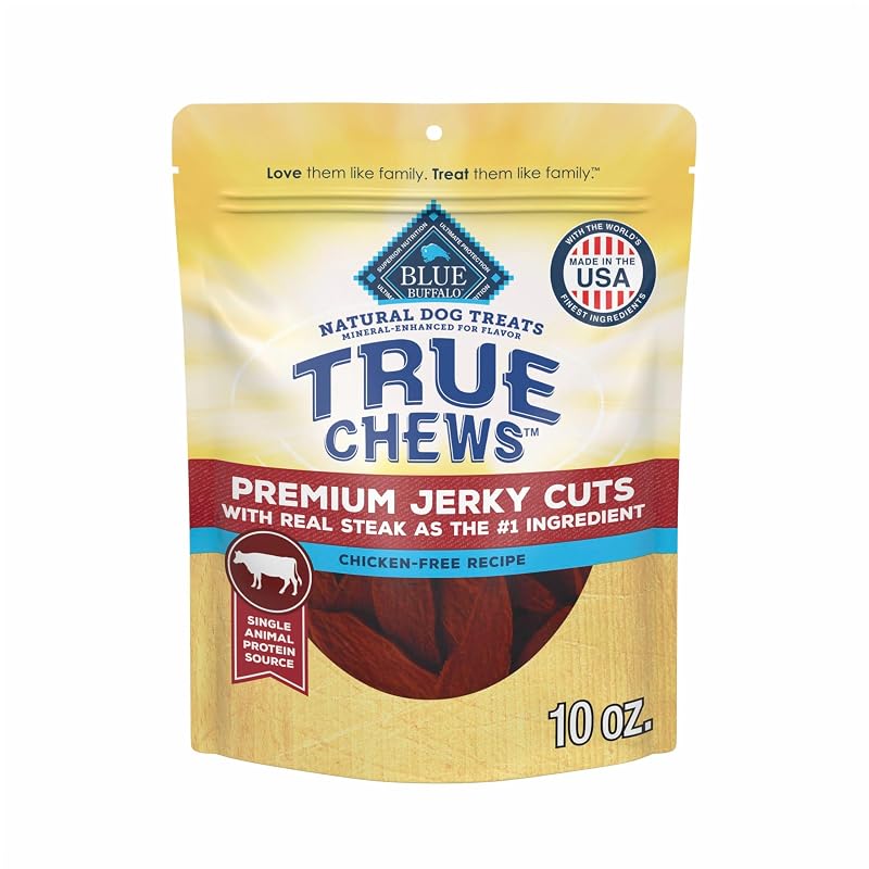 Petisco de Carne Seca para Cães com Bife Real Blue Buffalo True Chews Steak, 284 g
