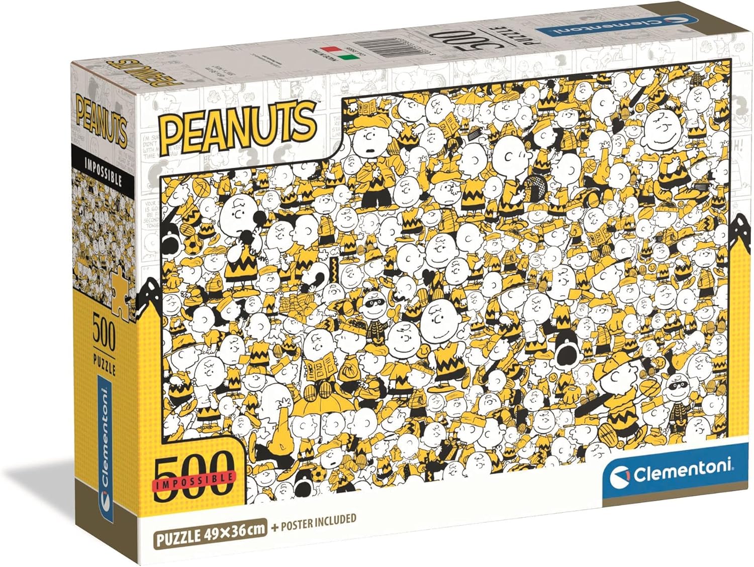 CLEMENTONI PZL 500 Impossible Peanuts Compact Box - 35806