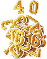 Vista 19 de 72 parches de letras para planchar con números, parches bordados de letras A-Z números 0-9 para ropa, vestido, sombrero, jeans, accesorios de Negro