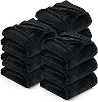 Vista 33 de Utopia Bedding - Manta de vellón de lujo, mullida, antiestática; manta de suave microfibra de 8.8 oz/yd² (300 g/m²) para sofá y cama; tamaño Negro