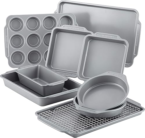 Miniatura 5 de Farberware Juego de utensilios de cocina de acero inoxidable de 15 piezas + juego de utensilios antiadherentes para hornear de 10 piezas