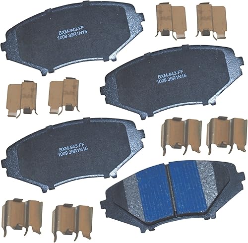 Vista 341 de Bendix Premium SBM8 - Pastillas de freno semimetálicas Premium para modelos seleccionados Buick Special, Camaro, Corvette, Phaeton, Olds F85, Vista