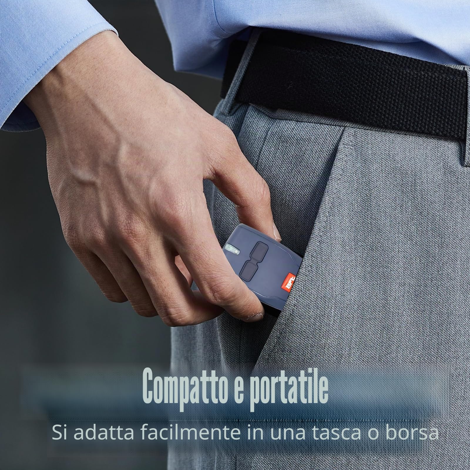 2 telecomandi da 433MHz per apriportone BFT, sostitutivi per telecomando BFT Mitto 2, telecomando per garage a 2 canali con portachiavi, compatibile con sistema di cancello elettrico MITTO B