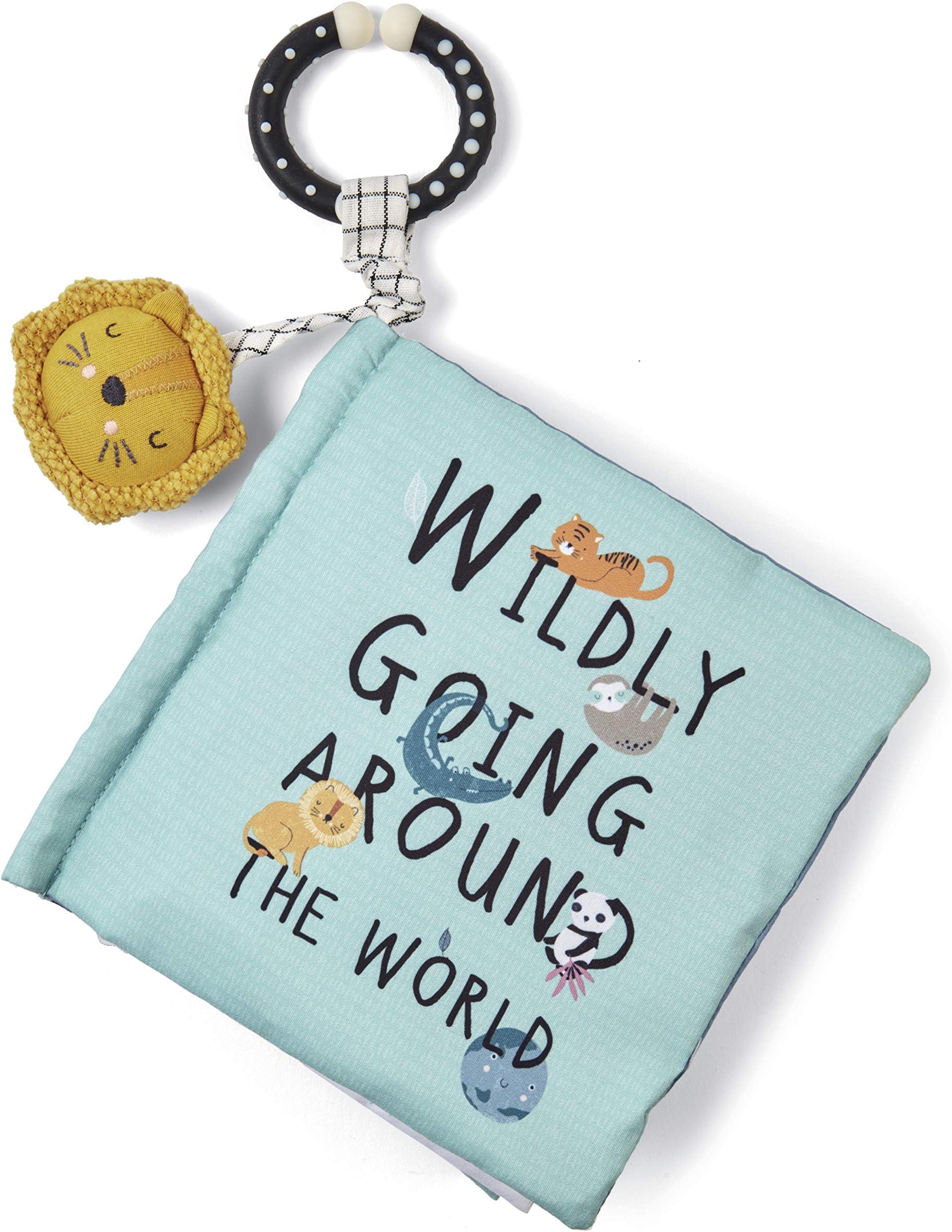 Mamas & PapasAdventures Activity Book with Detachable Toy and Teether Ring, Wildly