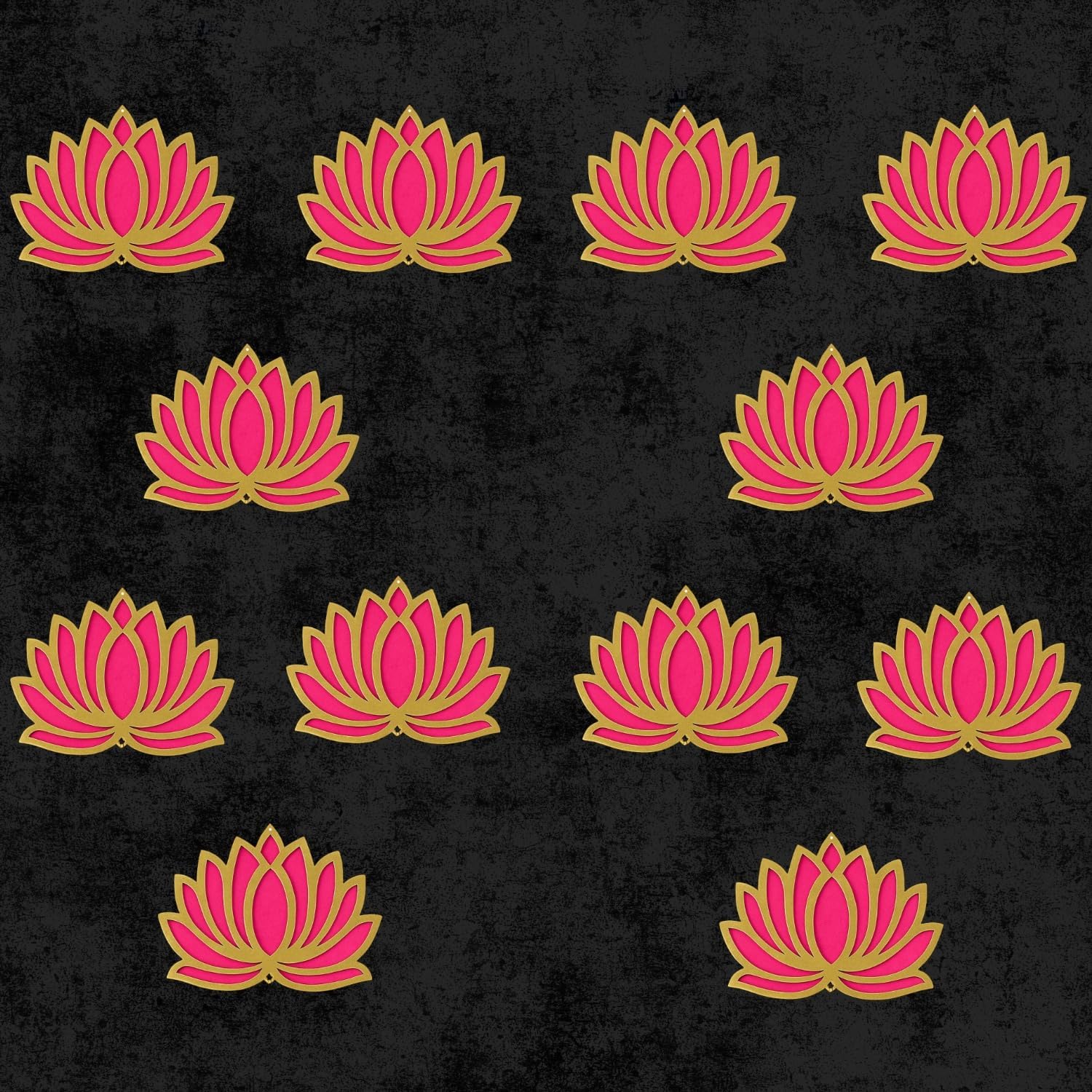 Wooden Lotus Wall Hanging - Diwali & Pooja Decor -24 Wooden Lotus Wall Hanging - Diwali & Pooja Decor -24