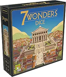 Asmodee, 7 Wonders Dice, Jogo de Tabuleiro, 2-7 Jogadores, Idade 10+, Partidas de até 30 min
