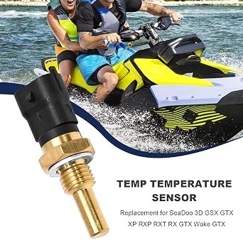VIKKSAER 278002895 278001016 0280130131 Coolant Temperature Sensor, Replacement for SeaDoo 3D GSX GTX XP RXP RXT RX GTX Wake GTX, Replace 278-002-895, 278002895, 278001016, 711222425, 420222425