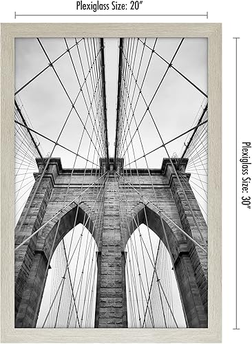 Vista 424 de Americanflat - Marco para póster de 71 x 74 cm con plexiglás pulido, portarretratos negro de madera industrializada, Epic Collection, marco ancho