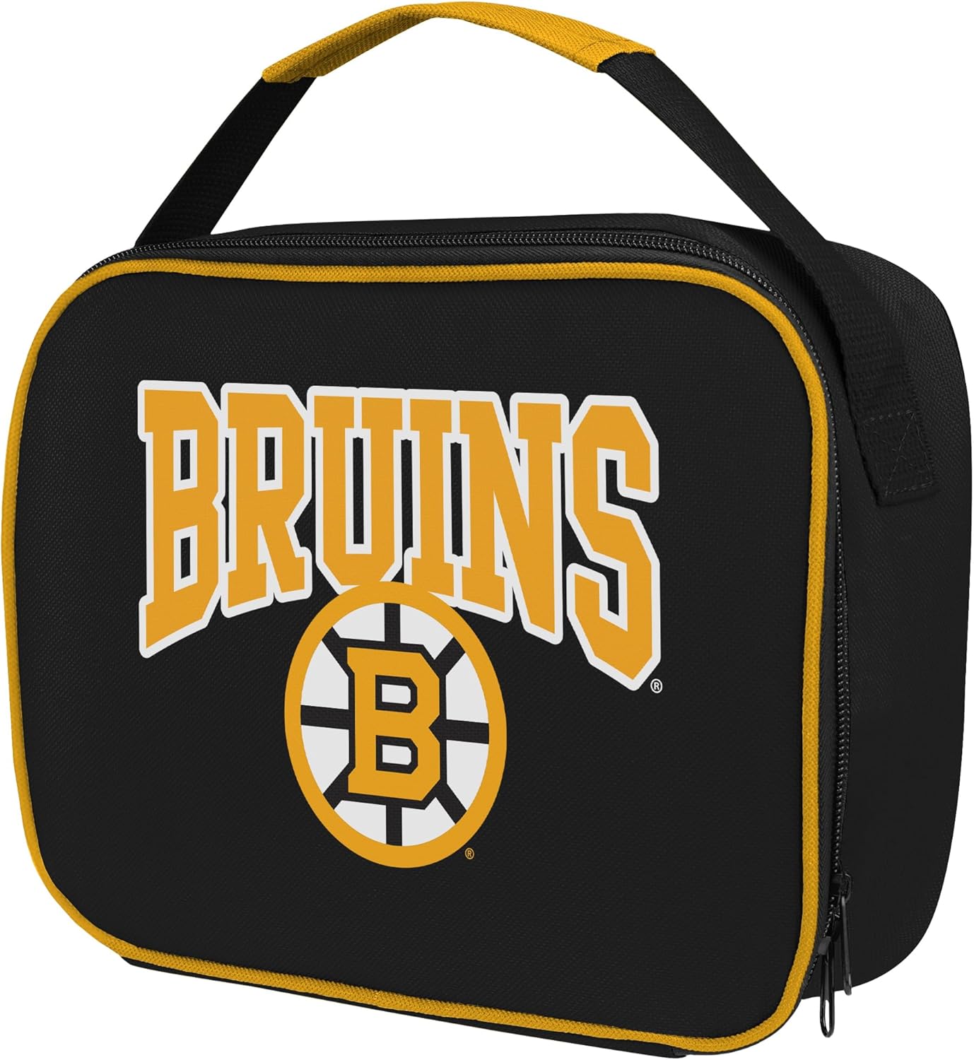 FOCO NHL Unisex-Adult Officially Licensed Wordmark Team Color Big Logo Hockey Zip Closure 7L Lunch Bag - Boston Bruins - Image 2