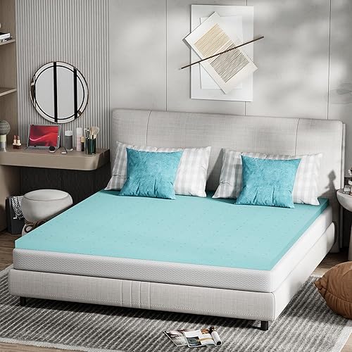 Miniatura 165 de FDW - Colchón de 6/8/10/12 pulgadas de espuma viscoelástica de gel para dormir fresco y alivio de la presión, firmeza media, certificación