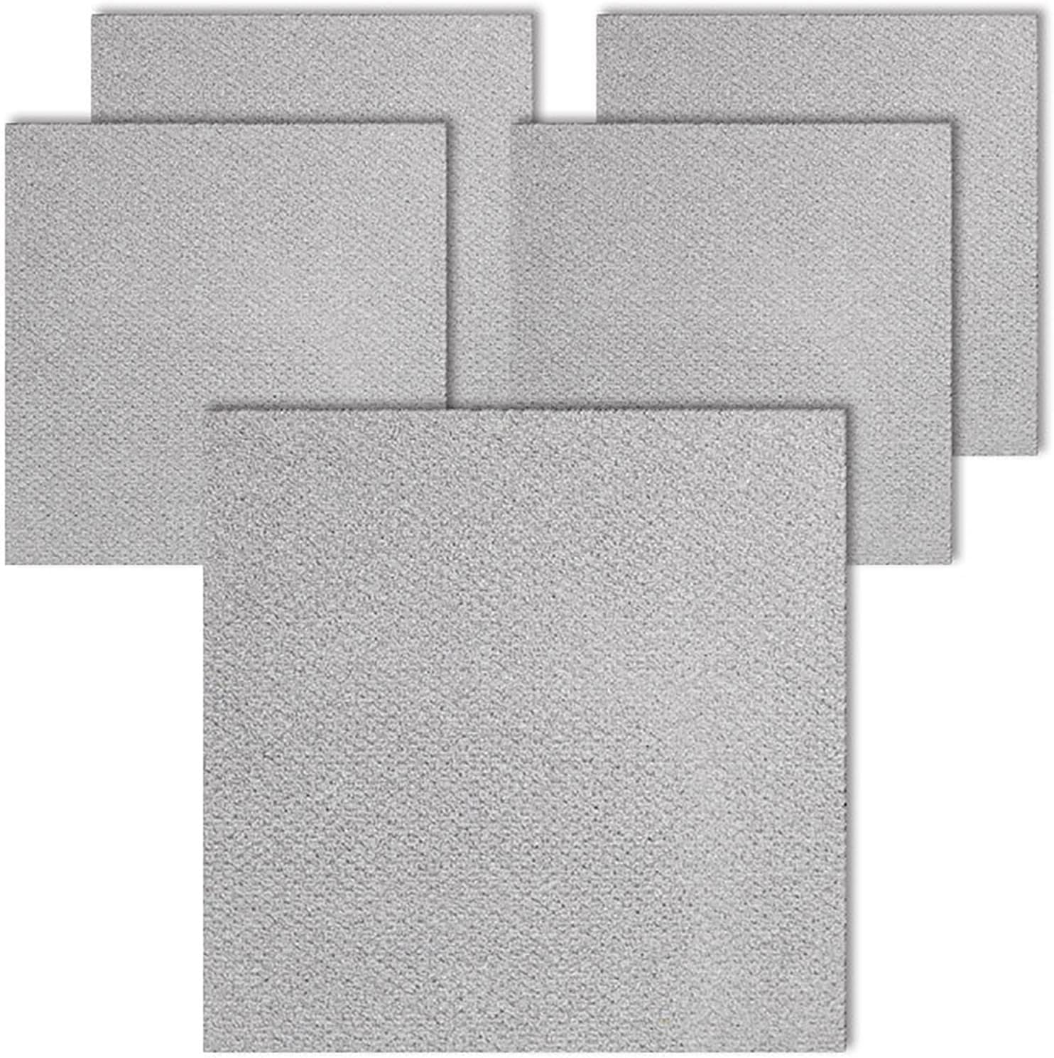 Dalles de moquette auto-adhésives 30 pièces 30x30cm dalle de moquette auto-adhésive d'intérieur, carré de tapis à décoller et à coller, tapis de sol d'épissure sans couture, facile à nettoyer(Grigio)