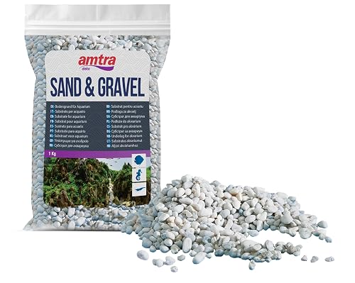 Amtra Wave Noa Grava, 1 kg, Blanco