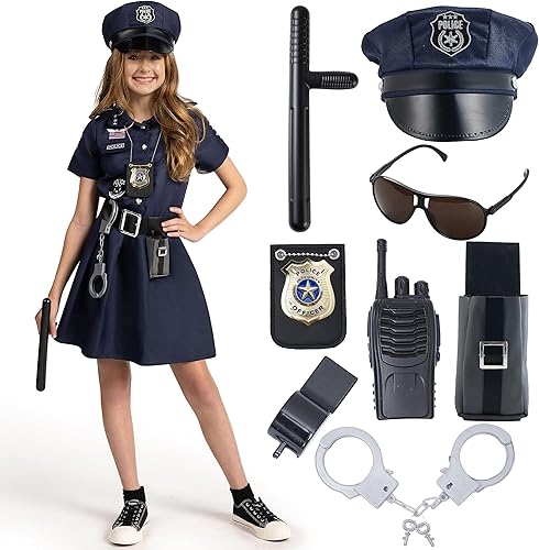 Miniatura 3 de Spooktacular Creations Conjunto de disfraz de oficial de policía para Halloween