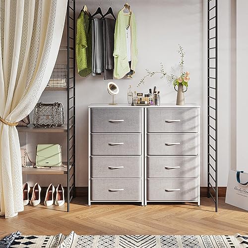 Miniatura 4 de ODK Dresser for Bedroom with 4 Storage Drawers, Chest of Drawers with Sturdy Steel Frame, Small Dresser Easy to Assemble, Dresser for Closet with