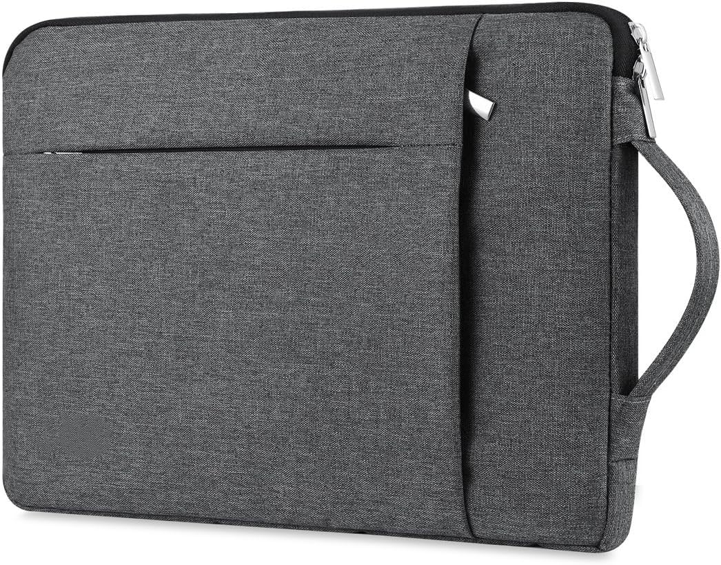 HirTa Deedu 17.3 Inch Laptop Sleeve Case Cover with Handle Front Pockets Compatible for MackBook ChromeBook SurfaceBook Notepad Waterproof Dustproof Fabric -Denim Grey (B0CY178WNS) Amazon Price History, Amazon Price Tracker