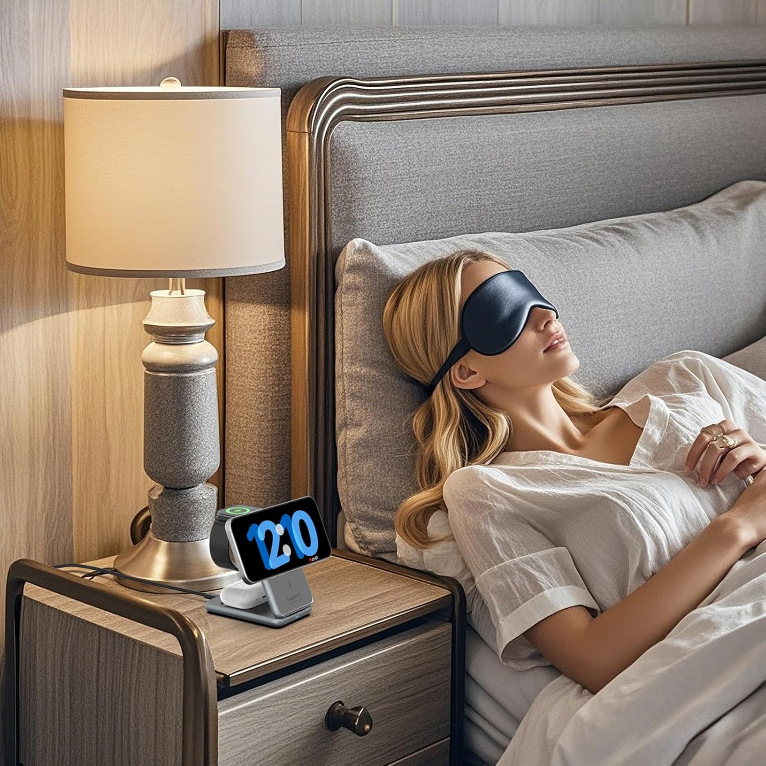 Wireless Charger Charging Station for iPhone: Xpencifan Travel 3-in-1 Charger Stand Multiple Devices for Apple Watch Ultra SE 9 8 7 6 5 4 3 2 - iPhone 16e 16 15 14 Pro Max 13 12 11 - AirPods Pro 4 3 2 - Image 9