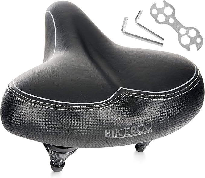 Coussin De Selle Vélo Bikeroo, Confortable, Noir, Modèle Seat04, Pour Homme Et Femme, état Correct