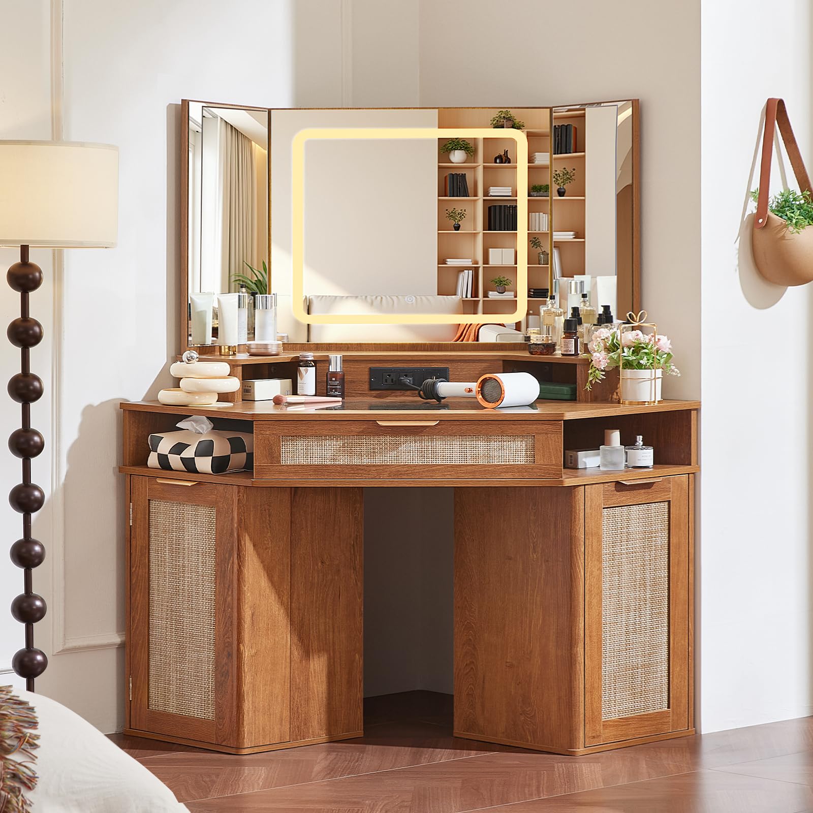 Lerliuo Corner Vanity Desk