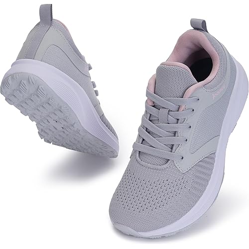 Joomra Women's Wide Toe Box Walking Shoes | Wide Athletic Tennis Sneakers | Rubber Outsole