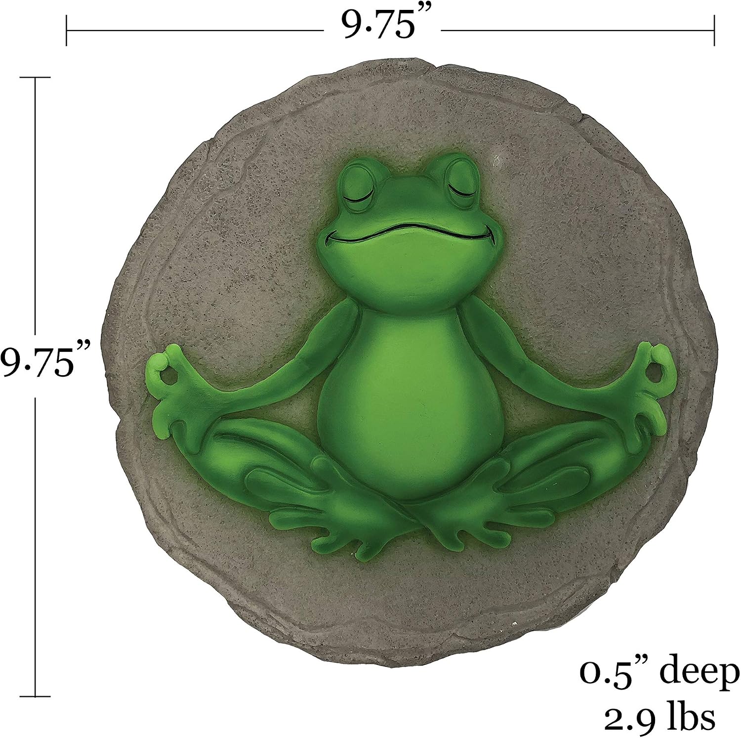 Spoontiques - Garden Décor Yoga Frog Stepping Stone Decorative for
