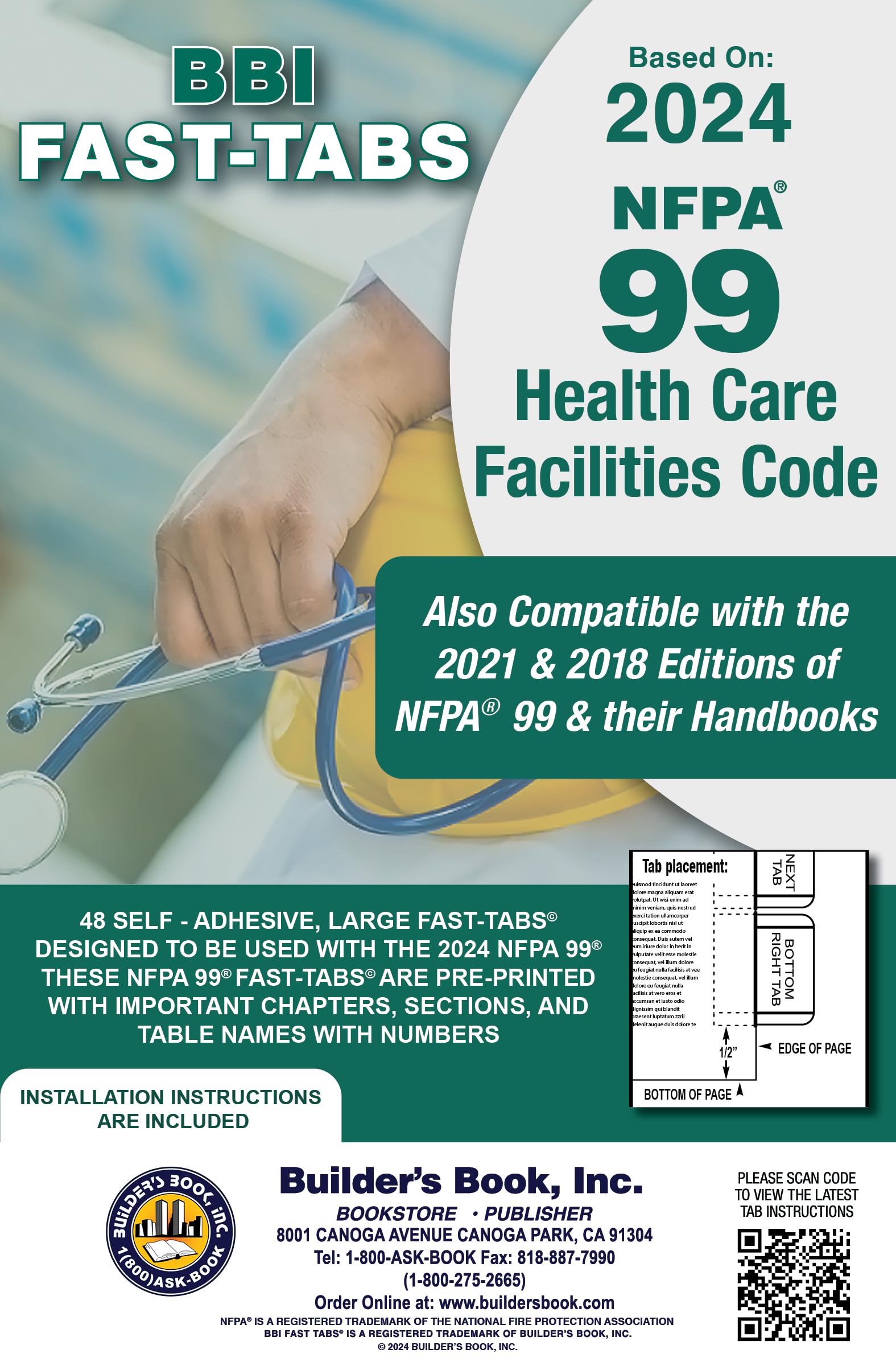 2024 Health Care Facilities Code NFPA 99 Fast-Tabs