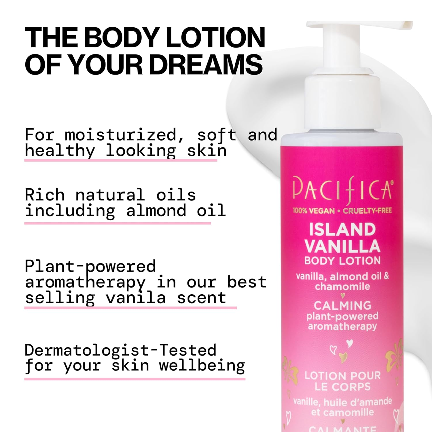 Pacifica Island Vanilla Body Care Set – Body Wash & Body Lotion Duo for Dry Skin, Nourishing Vanilla Bath Set, Moisturizing Sulfate-Free Cleanser and Hydrating Lotion, Vegan & Cruelty-Free - Image 3