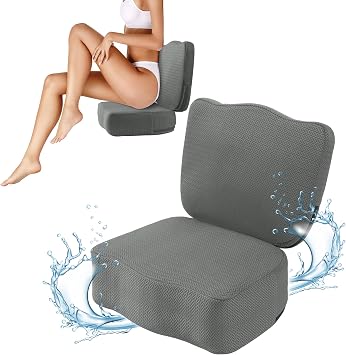 MABOZOO Hot Tub Booster Seat for Adults, Weighted Booster Seat 3D Air Mesh Hot Tub Cushion Quick Dry Hot Tub Accessories Indoor Outdoor (Gray)