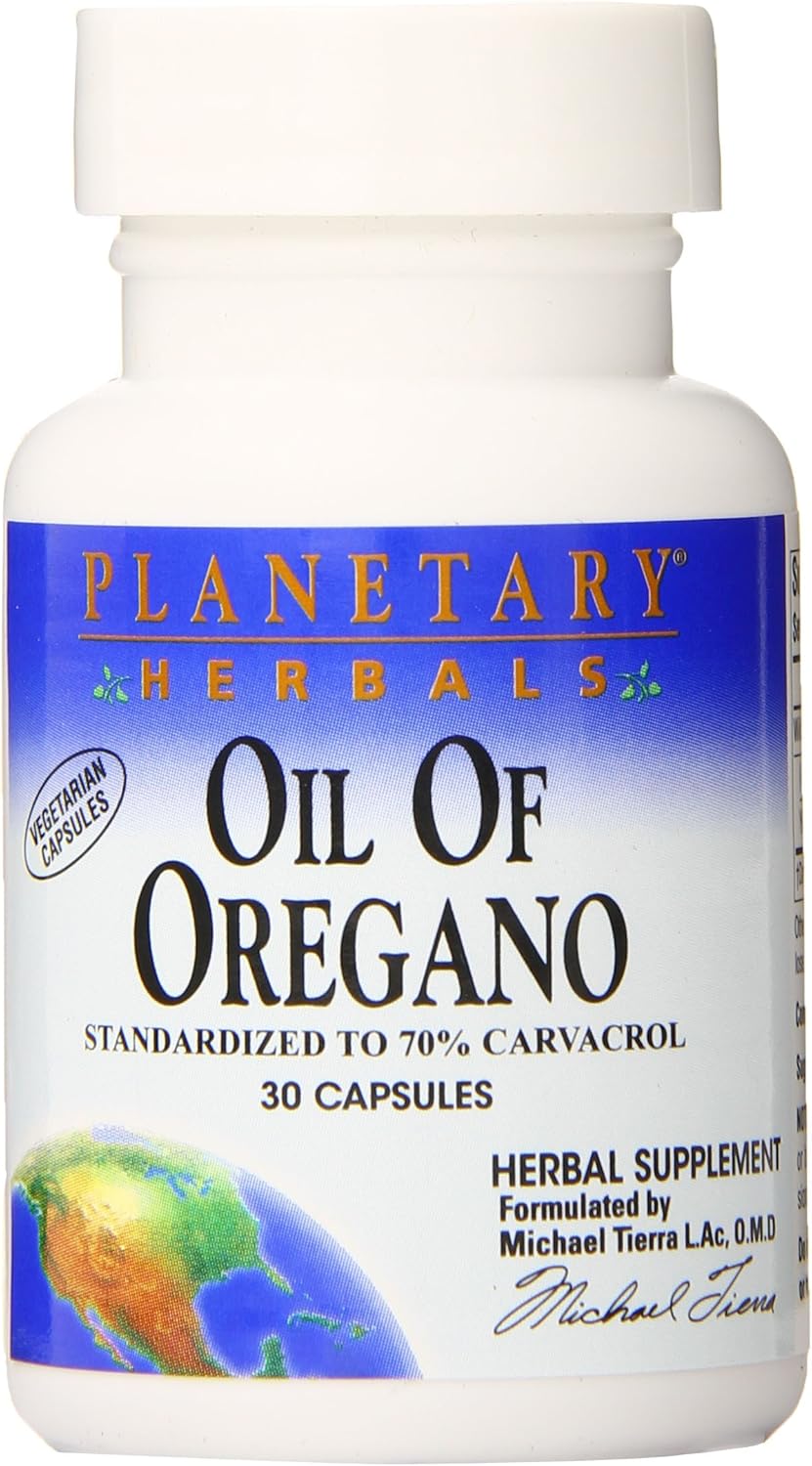 Planetary Herbals Oil of Oregano Capsules, 30 Count : Health & Household