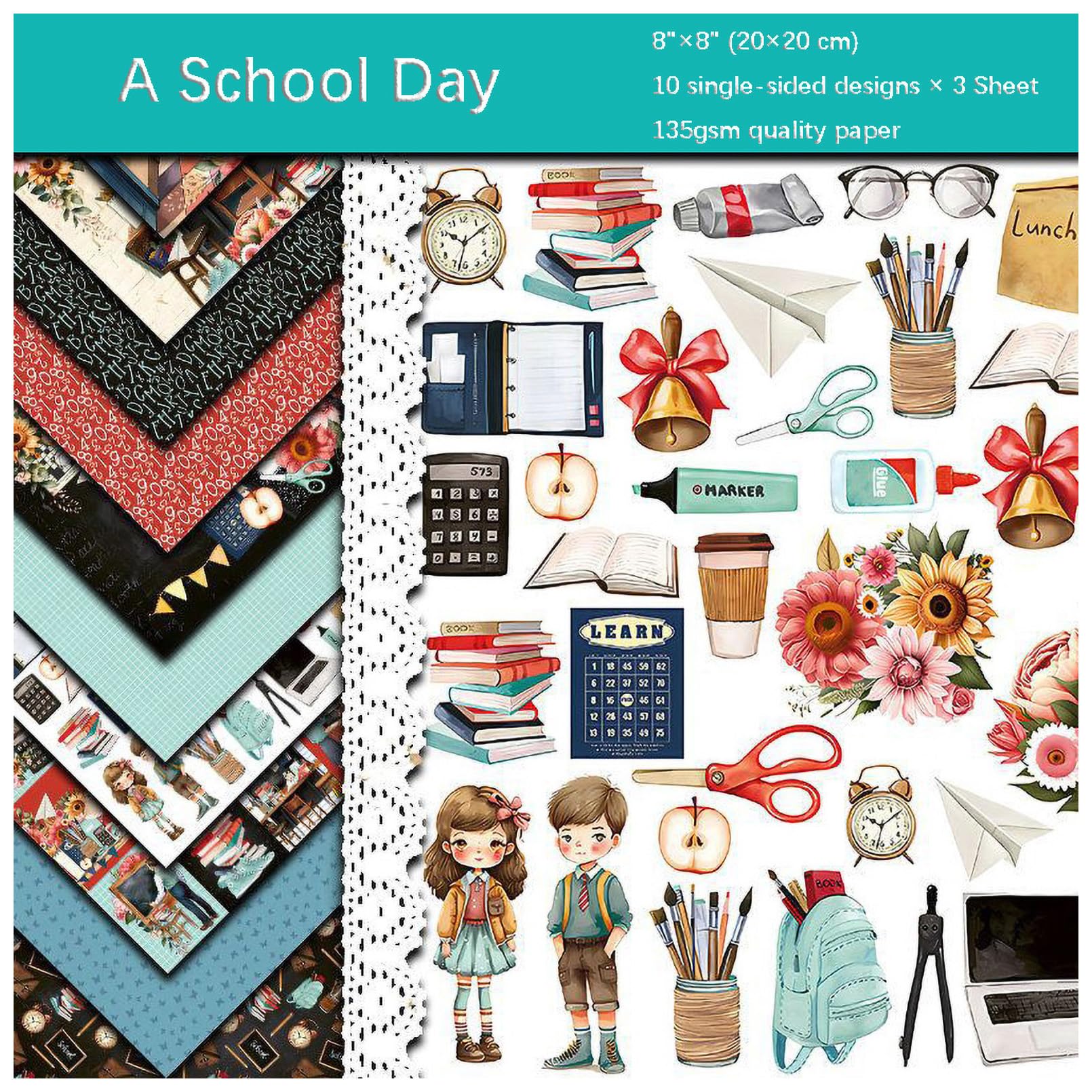 Papier de scrapbooking 20x20 rigide pour décorer sans gondoler