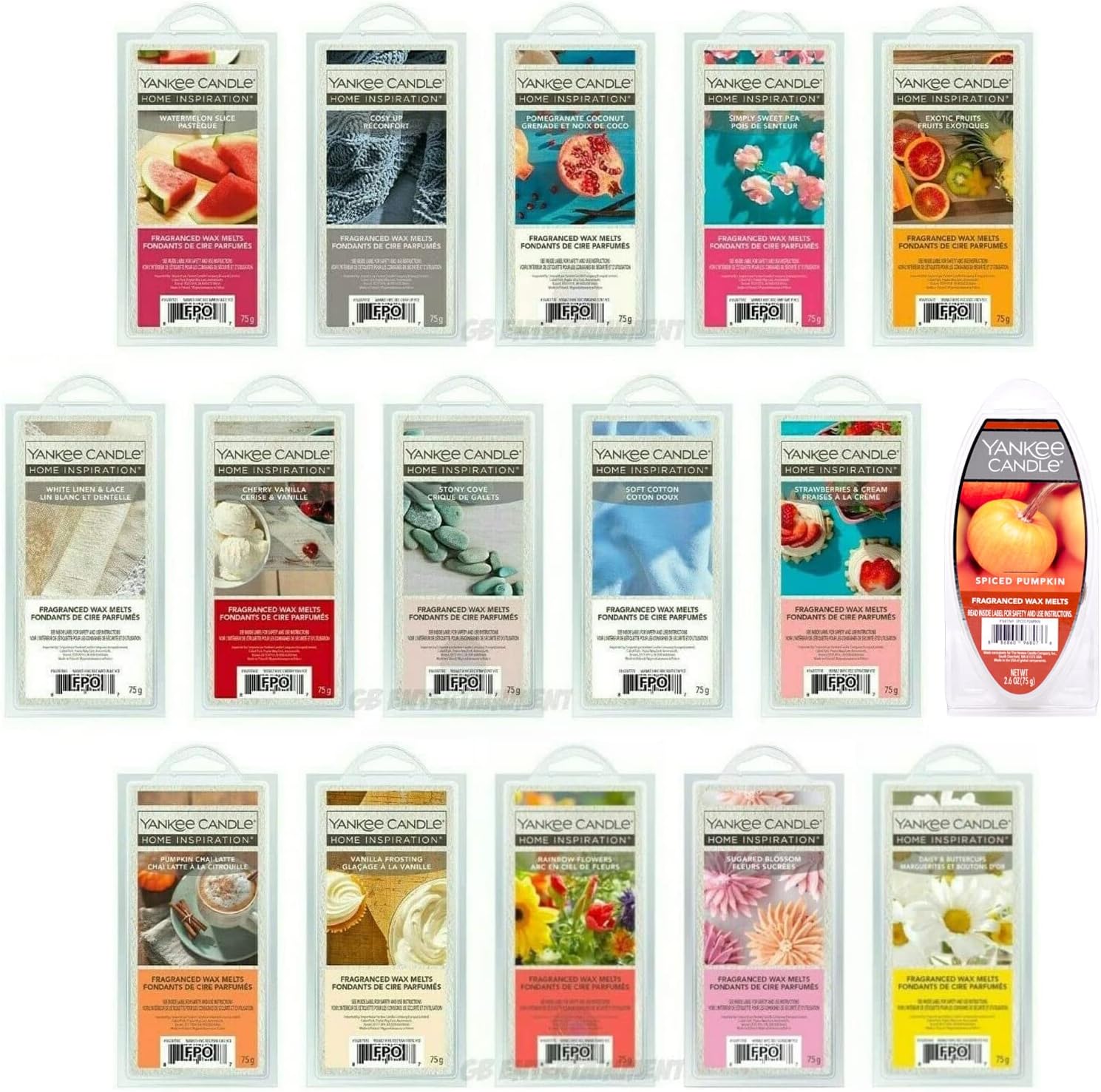 Yankee Candle Wax Melts Scented Fragrances Wax Cubes for Home Office