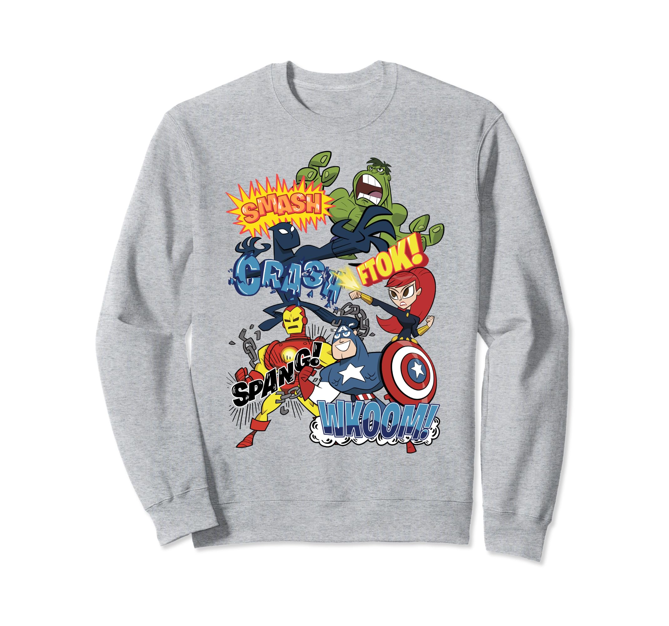 Sweatshirt Marvel Avengers rétro en coton pour fan de BD