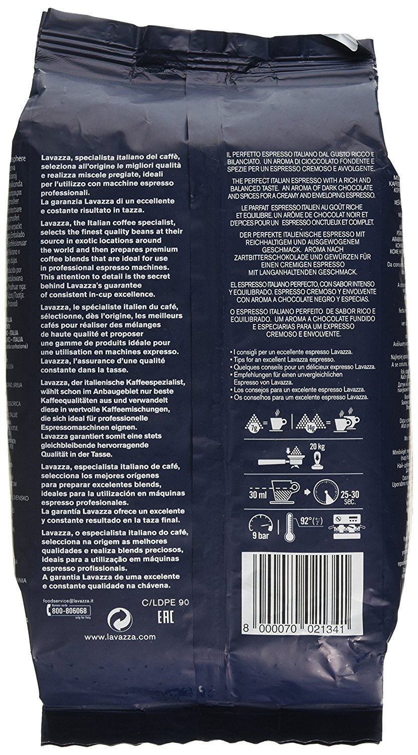 Lavazza Espresso Gran Espresso - 6 x 1kg ganze Kaffee-Bohne