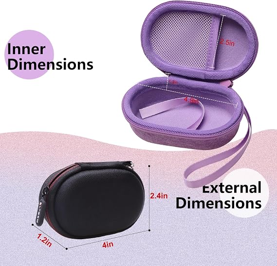 LTGEM Case for Logitech Pebble Mouse 2 M350s/M350 Wireless Mouse, Purple