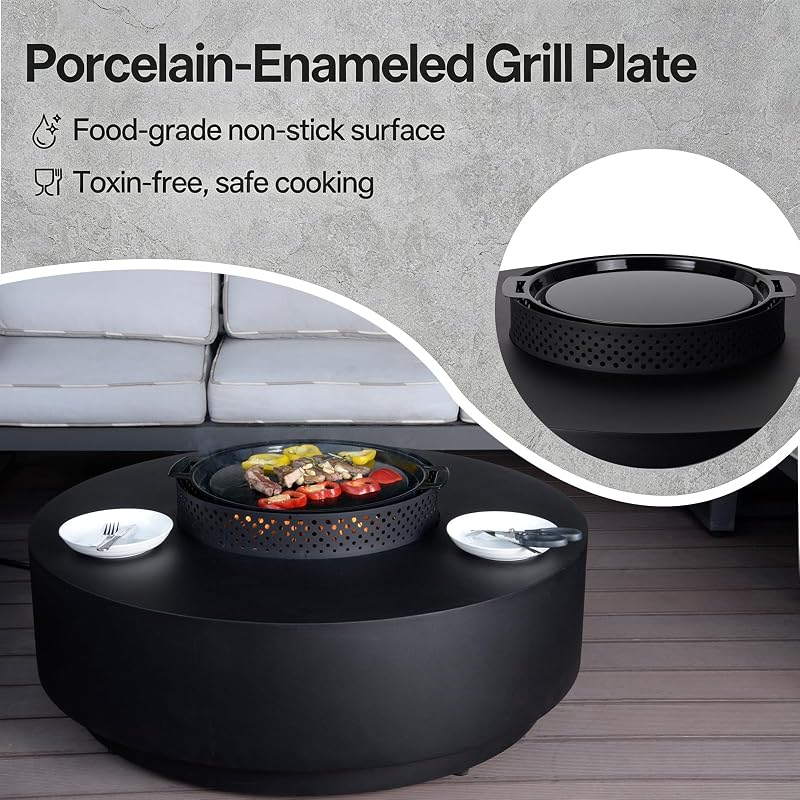 42-inch Propane Fire Pit Table, 65,000BTU Gas Fire Pit Table image 5
