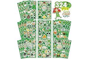 324PCS St. Patrick's Day Stickers: Enhance Your Festivities with Shamrock Charm