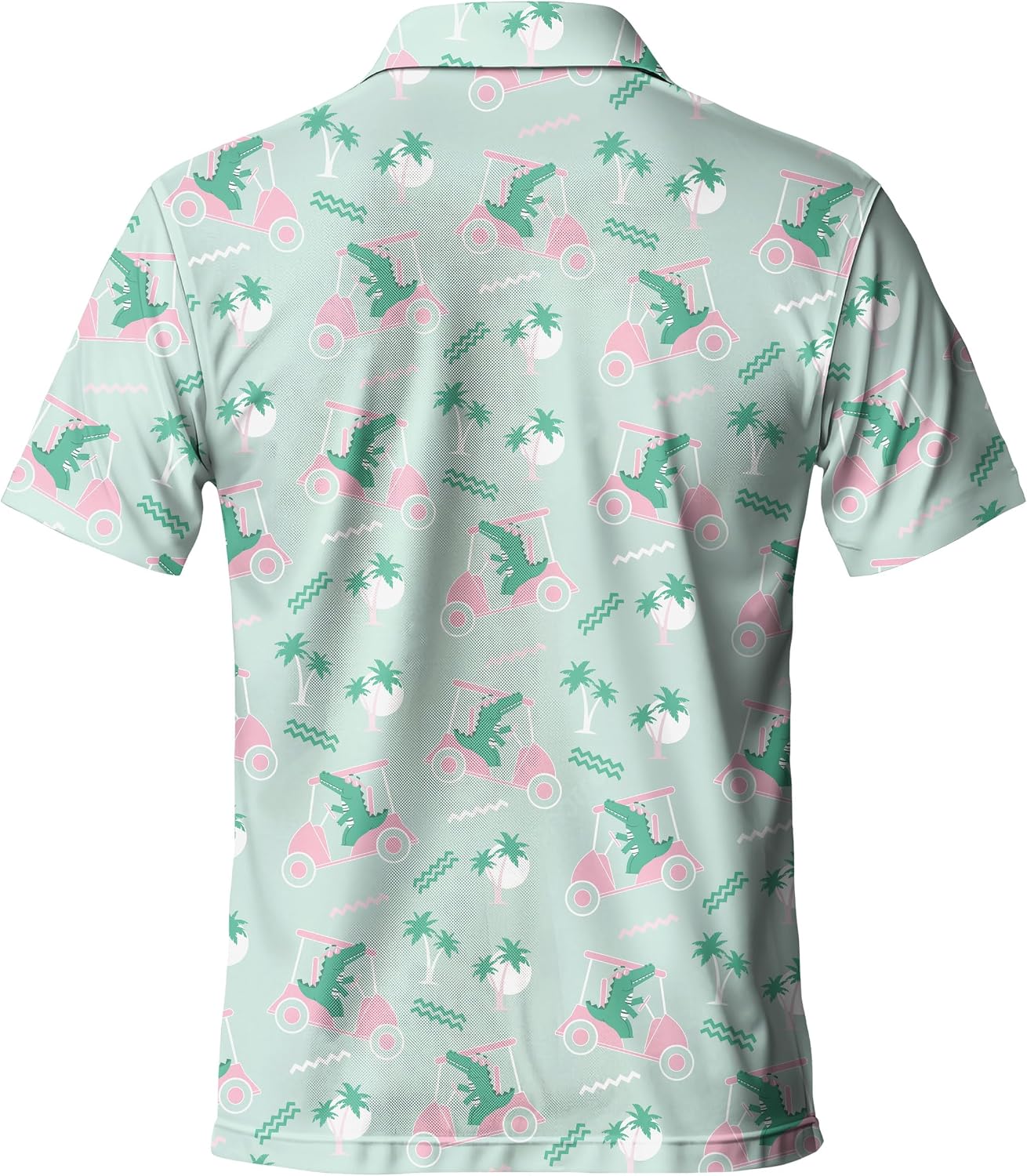 Funny Golf Shirts for Men, Hawaiian Polo Shirts for Men Unisex Casual Shirt Mens Polo Shirts Short Sleeve