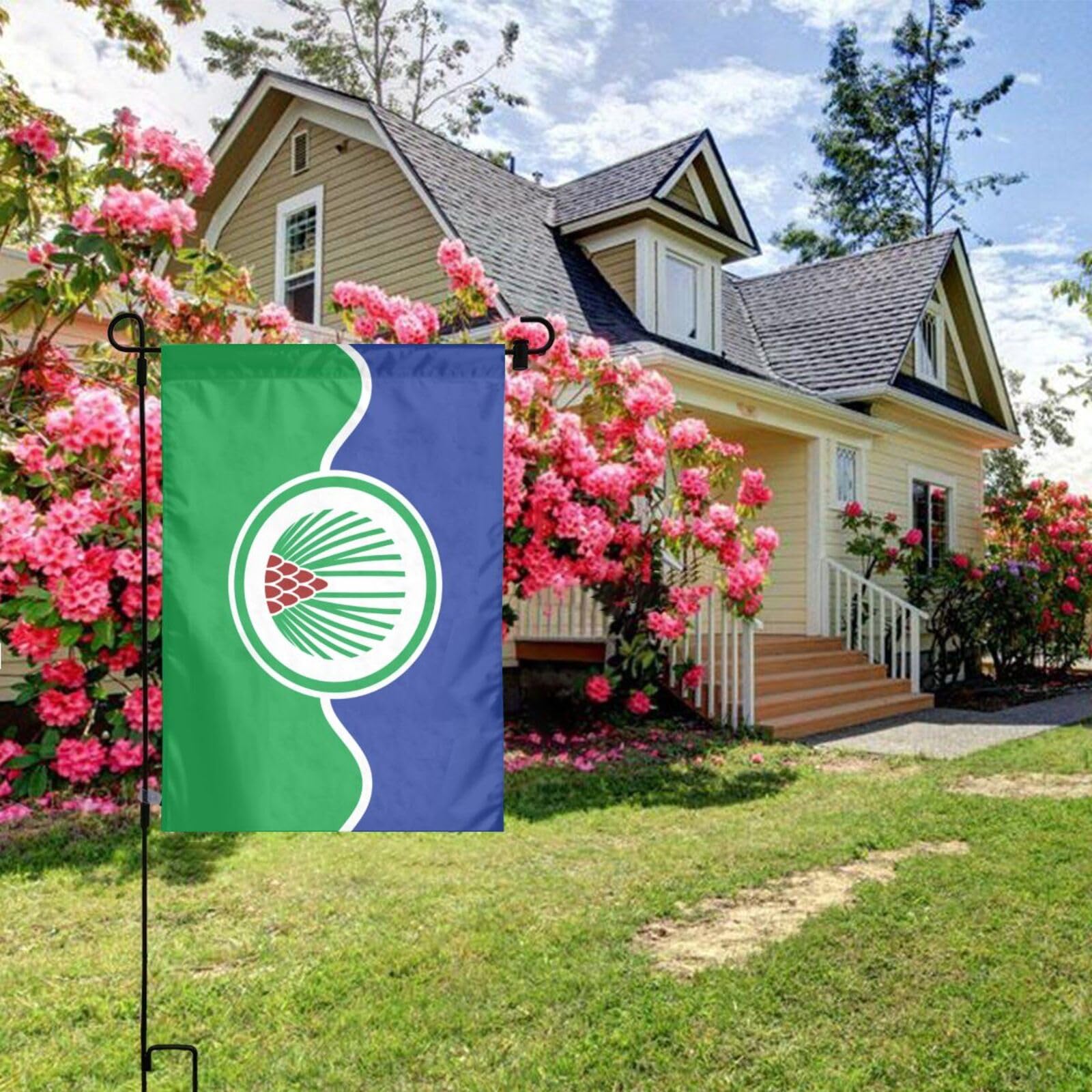 3dRose "I Love Obama" Garden Flag | 12 X 18 Zoll (ca. 30x45 Cm) | Aus Polyester | Einseitig Bedruckt