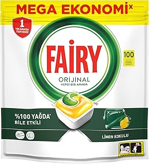Fairy Hepsi Bir Arada Bulaşık Makinesi Deterjanı Kapsülü/Tableti 100 Yıkama Limon Kokulu